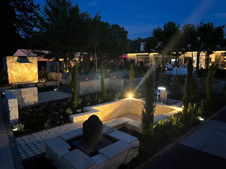 Abendstimmung in der Ausstellung